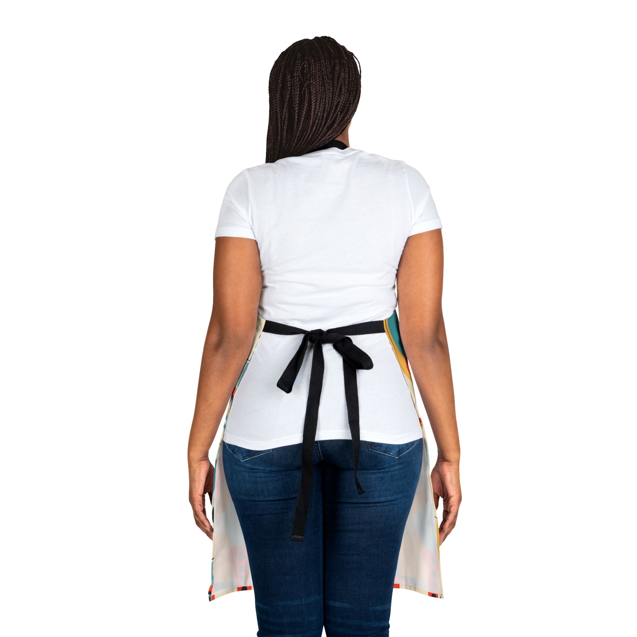Mid Century Modern Bauhaus Geometric Mid Mod, Kitschy Retro Apron - Mid Century Modern Gal