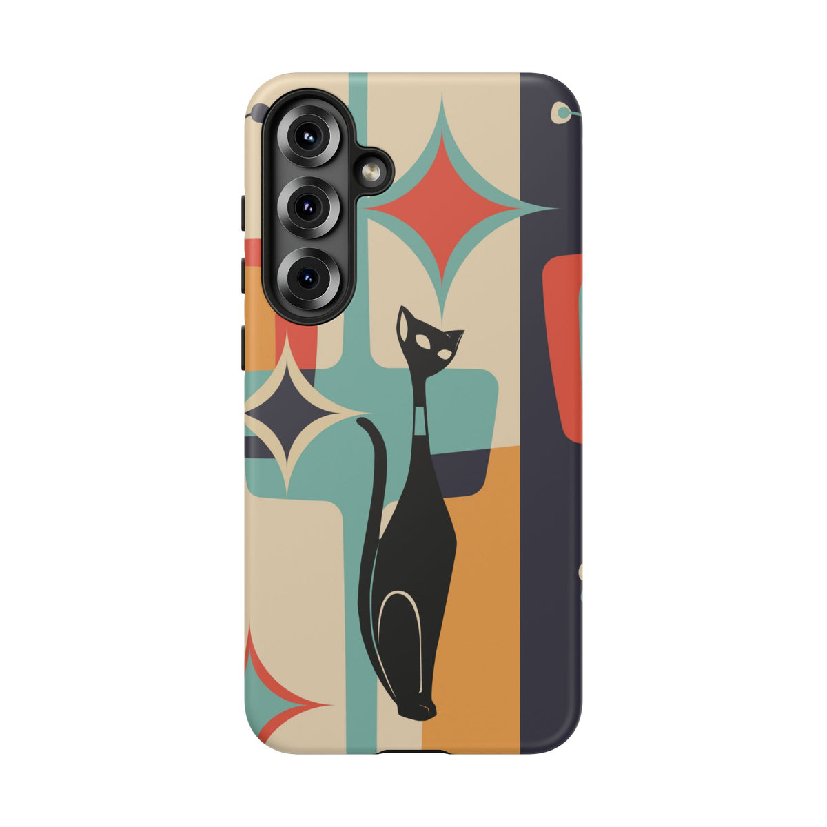 Atomic Cat, Sexton Cat, Mid Mod, Retro Geometric, Starburst Tough Phone Cases