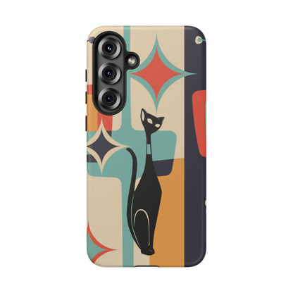Atomic Cat, Sexton Cat, Mid Mod, Retro Geometric, Starburst Tough Phone Cases