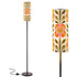 Scandinavian Mid Mod Floral Danish Orange Green Yellow Retro Slim Floor Lamp - Mid Century Modern Gal
