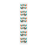 Atomic Cat Mid Mod Orange, Teal, Kitschy Retro Table Runner - Mid Century Modern Gal