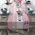 Atomic Poodle Mid Century Modern Pink Whimsical Cosmic Table Runner - Mid Century Modern Gal