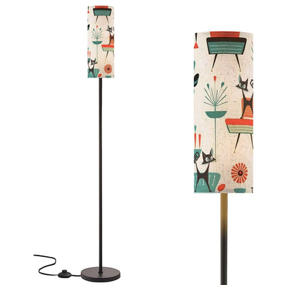 Atomic Kitschy Cats, Mid Century Modern Mod Slim Floor Lamp Modern By Mid Century Modern Gal - Mid Century Modern Gal