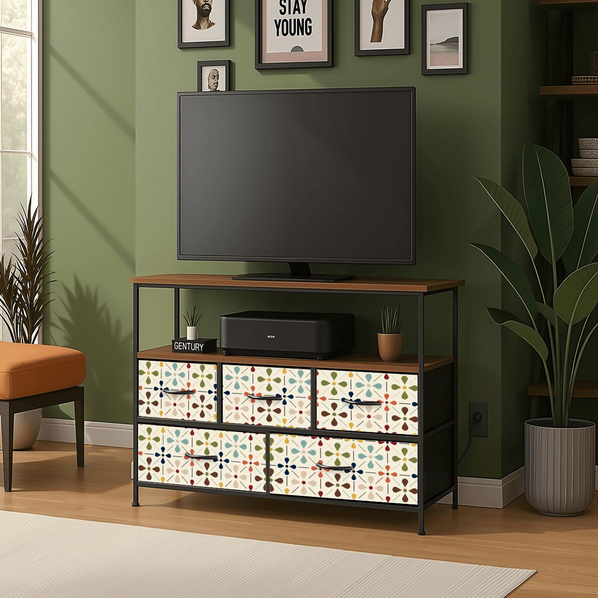Mid Century Modern Scandinavian Modern Danish MCM TV Stand Media Console - Mid Century Modern Gal