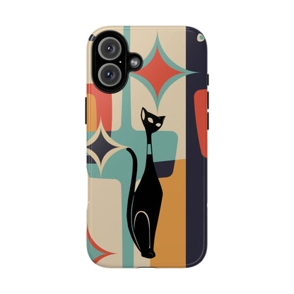 Atomic Cat, Sexton Cat, Mid Mod, Retro Geometric, Starburst Tough Phone Cases