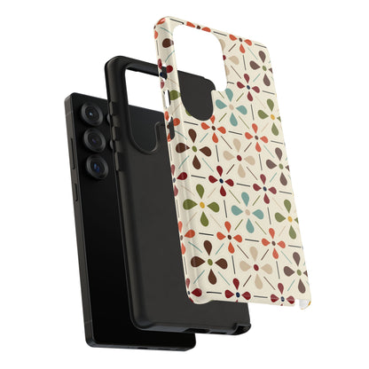 Scandinavian Flower, Mid Modern Danish Design Tough Phone Case