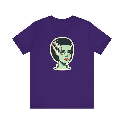 Bride of Frankenstein Retro Mid Mod Horror Buff Halloween Unisex T-Shirt - Mid Century Modern Gal