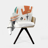 Mid Century Modern Minimalist Mod Designed Minky Blanket - Mid Century Modern Gal