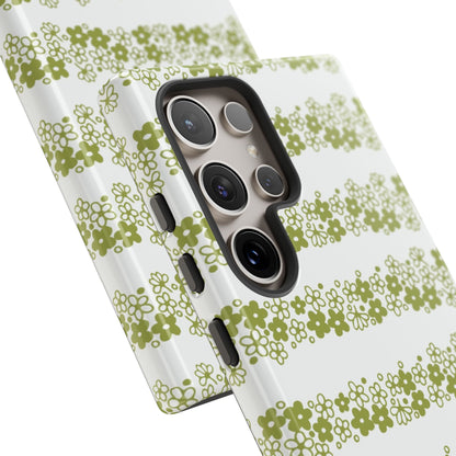 Pyrex Crazy Daisy Spring BlossonFloral Phone Case: Tough Cases with Elegant Green Floral Design, Durable Phone Cover