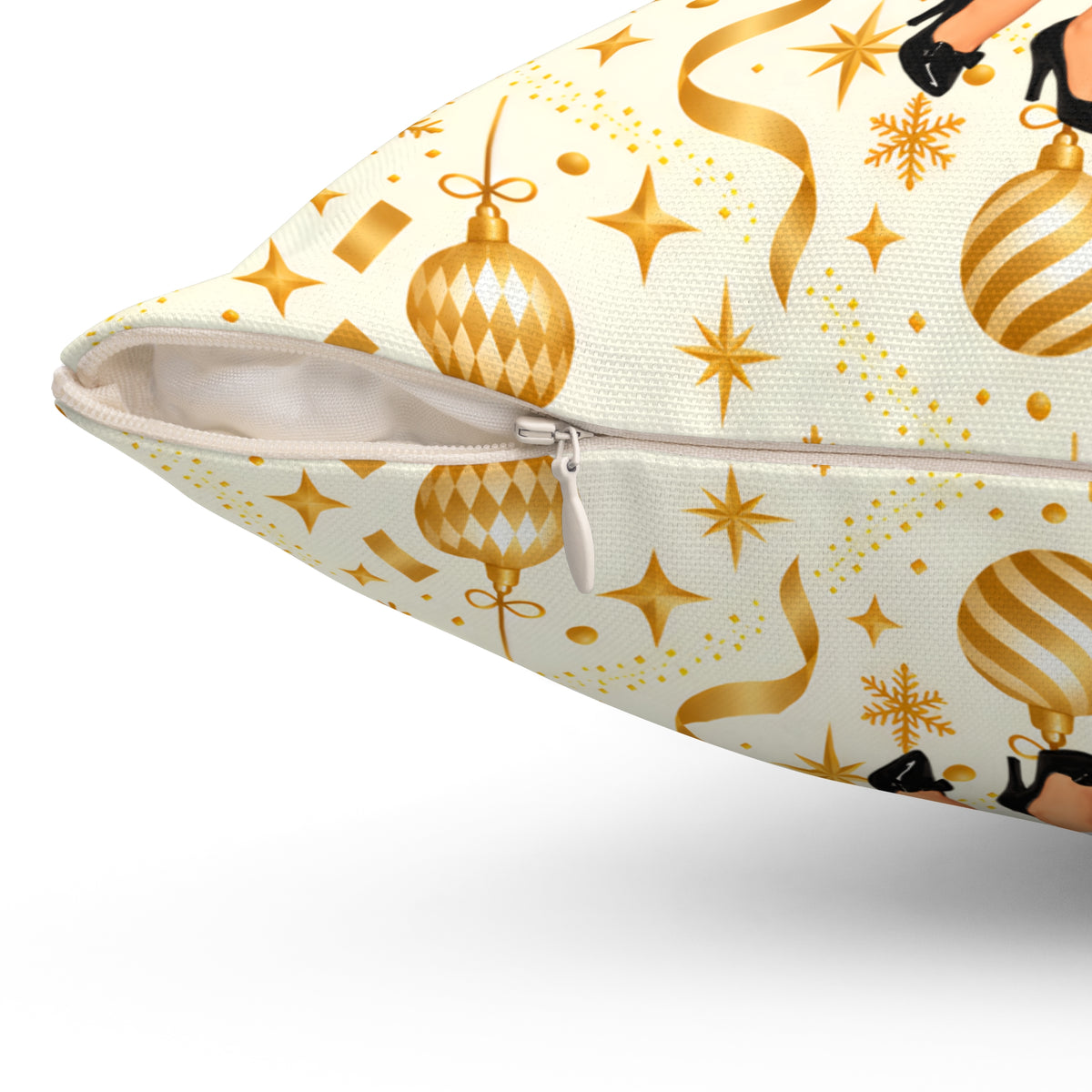 Mid Century Modern Christmas Martini Gal Pillow Insert and Cover
