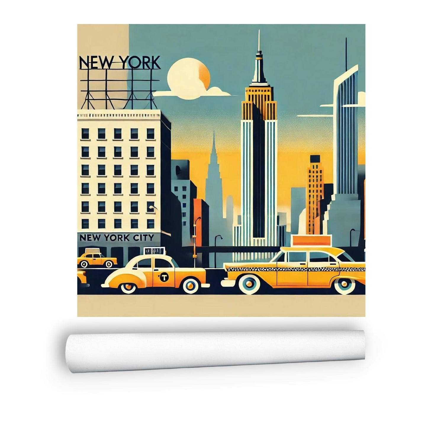 New York City Wallpaper, Peel And Stick Kitschy Fun Wall Murals