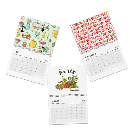 Pyrex Vintage Kitchen, Kitschy Atomic Kitties, Pyrex Lover Wall Calendars (2025)