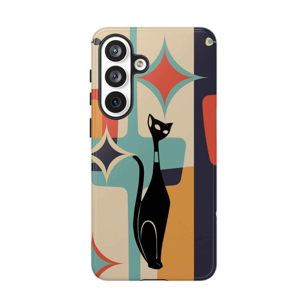 Atomic Cat, Sexton Cat, Mid Mod, Retro Geometric, Starburst Tough Phone Cases