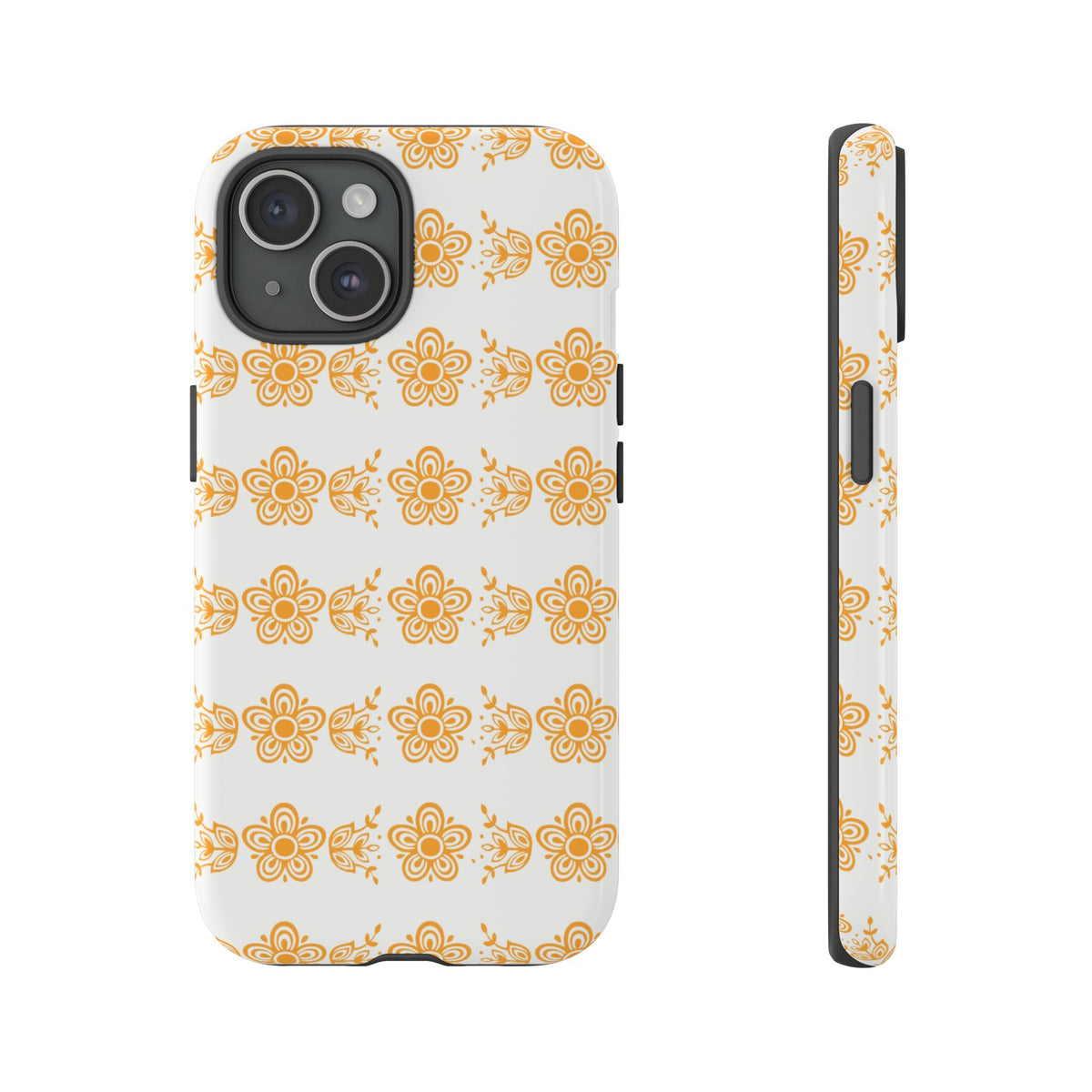 Pyrex Golden Butterfly Floral Phone Case, Tough Cases for Stylish Protection, Gift for Her, Durable, Trendy Floral Design, Cell Phone Cover