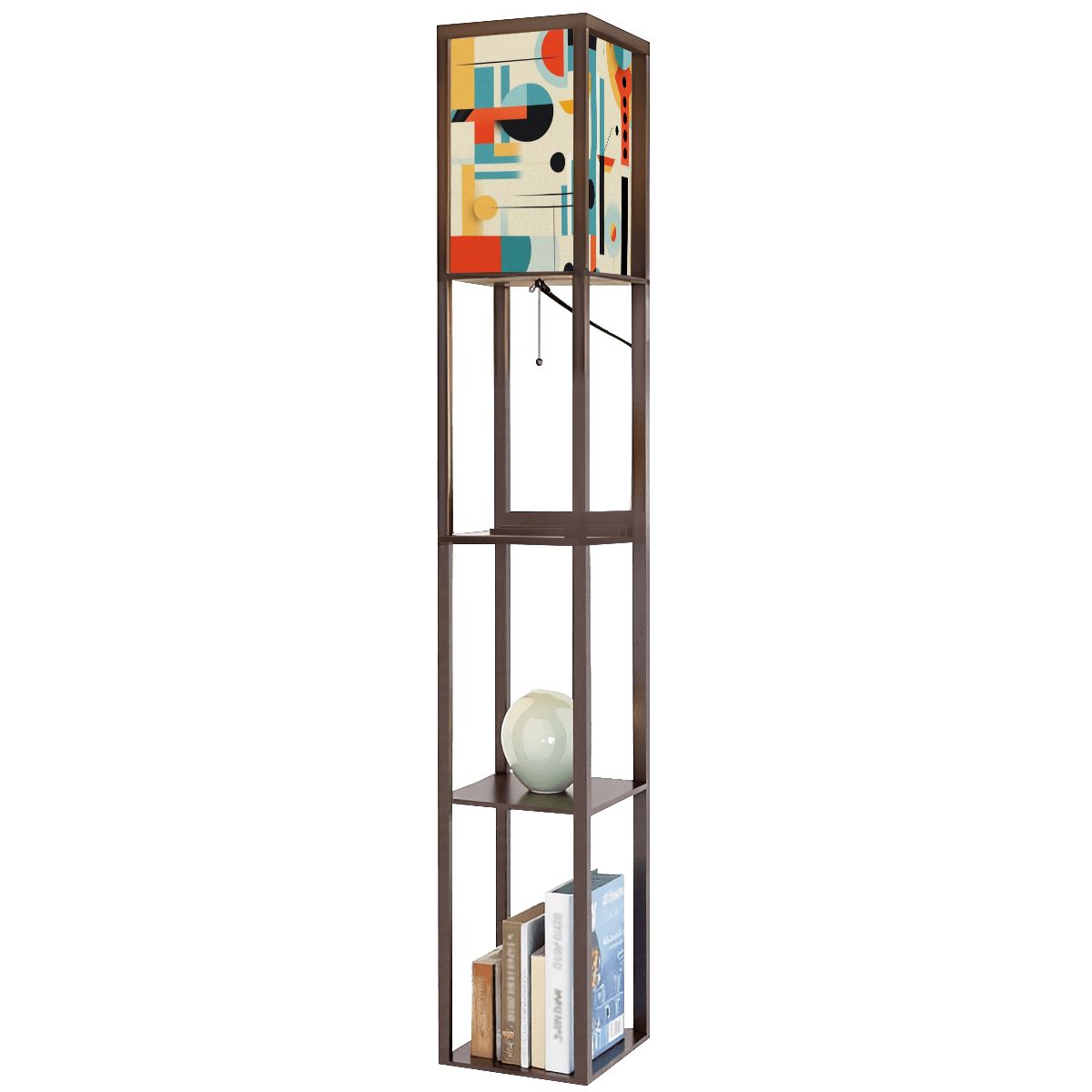 Mid Century Modern Geometric Bauhaus Mid Mod Retro Floor Lamp With Shelves - Mid Century Modern Gal
