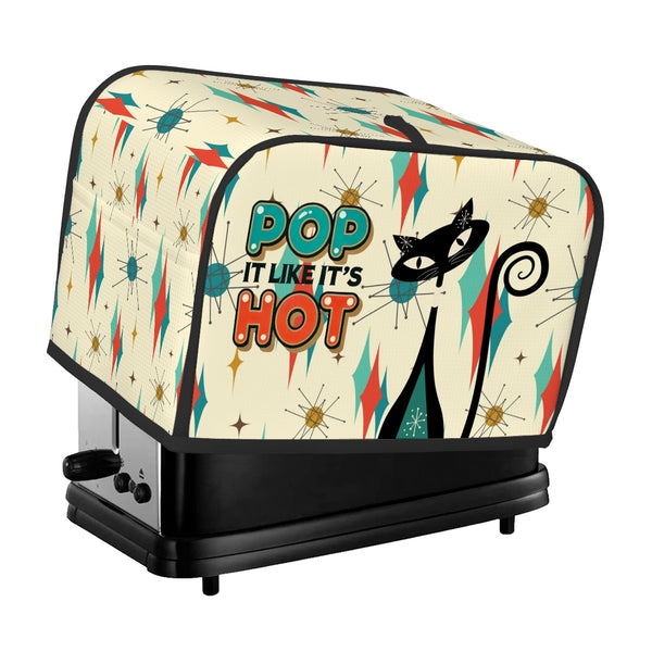 Atomic Cat Quirky Fun Toaster Cover, Pop It Like It's Hot 50s Mod Kitchen