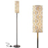 Mid Century Modern Groovy Mod Gold, Silver Designed Slim Floor Lamp - Mid Century Modern Gal