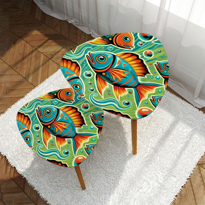 Atomic Fish, Mid Century Modern Nesting Table Mid Mod Fish Home Decor - Mid Century Modern Gal