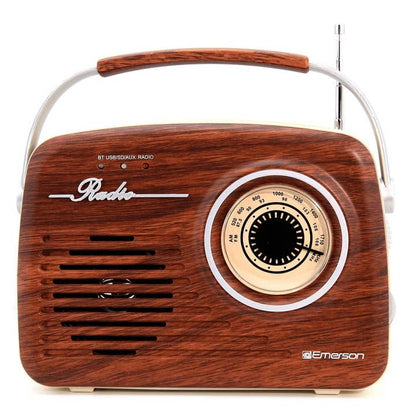 Wholesale Emerson Portable Retro Radio with Rechargeable Battery