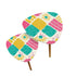 Mid Century Modern Palm Springs Moderism Teal Pink Yellow Nesting Tables - Mid Century Modern Gal