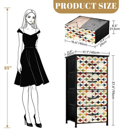 Mid Century Modern Scandinavian Designed 4-Drawer Dresser - Mid Century Modern Gal