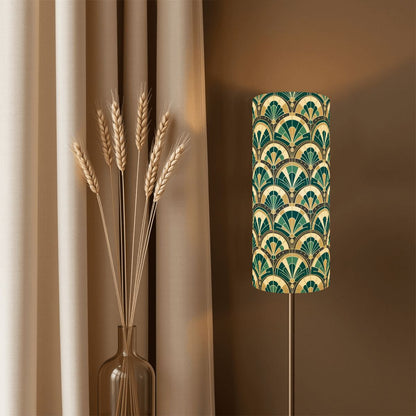 Art Deco Peacock Inspired Slim Floor Lamp SHADE ONLY - For Slim Floor Lamps Only