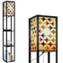 Mid Century Scandinavian Designed, Geometric Retro Mid Mod Floor Lighting With Shelves - Mid Century Modern Gal