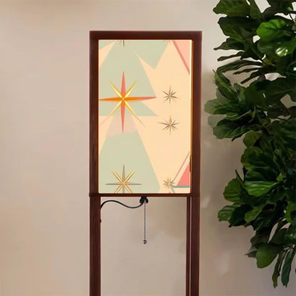 Palm Spring California Flamingo Kitsch Modern Floor Lamp with Shelves - Mid Century Modern Gal