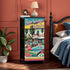 Mid Century Modern Kitschy Flamingo Old Palm Springs California 50s Deco 4-Drawer Dresser - Mid Century Modern Gal