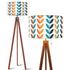 Scandinavian Modern Danish Floral Mid Mod Tripod Floor Lamp - Mid Century Modern Gal