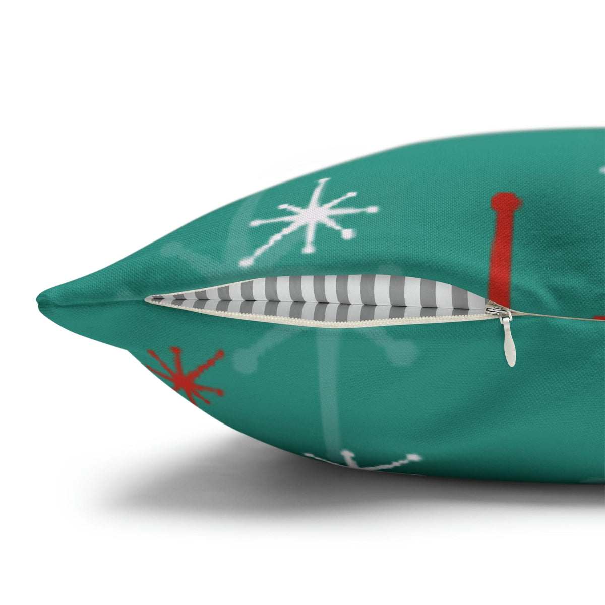 50's Atomic Cat Christmas Design, Kitschy Fun Cocktail Party Retro Christams Home Decor Pillow Cover Home Decor