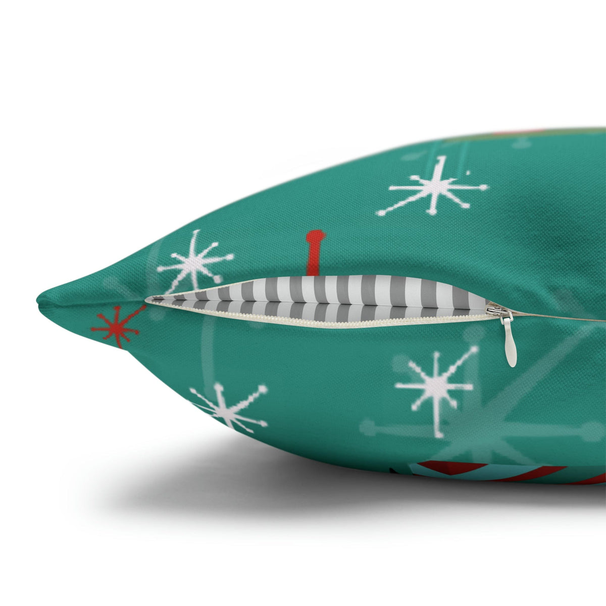 50's Atomic Cat Christmas Design, Kitschy Fun Cocktail Party Retro Christams Home Decor Pillow Cover Home Decor