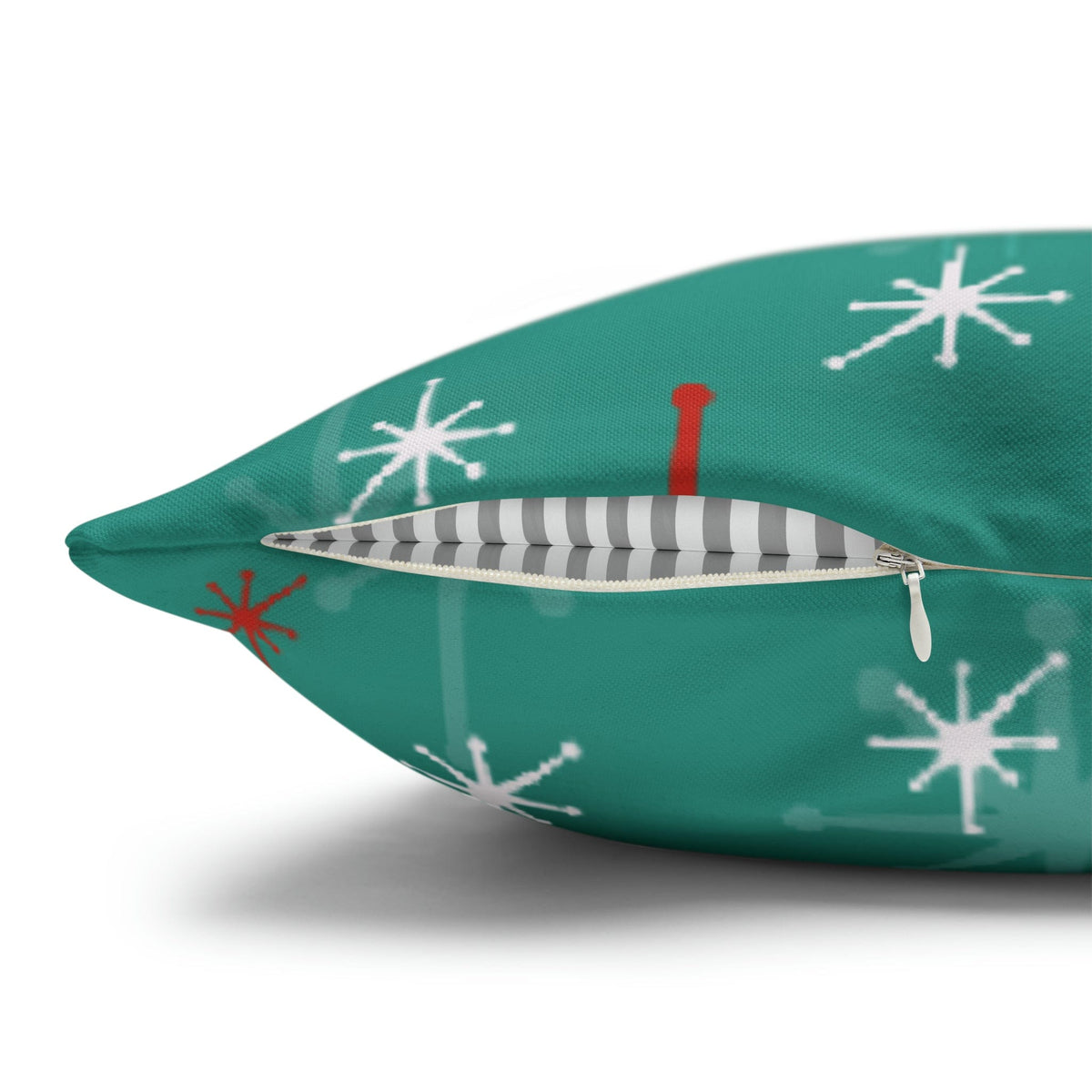 50's Atomic Cat Christmas Design, Kitschy Fun Cocktail Party Retro Christams Home Decor Pillow Cover Home Decor