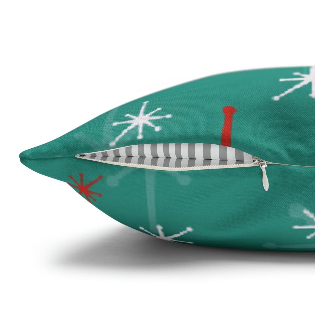 50's Atomic Cat Christmas Design, Kitschy Fun Cocktail Party Retro Christams Home Decor Pillow Cover Home Decor