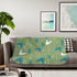 Mid Century Modern Cosmic Designs, Green, Teal, White Boomerang MCM Sherpa Blanket Home Decor 50" × 60" / Grey