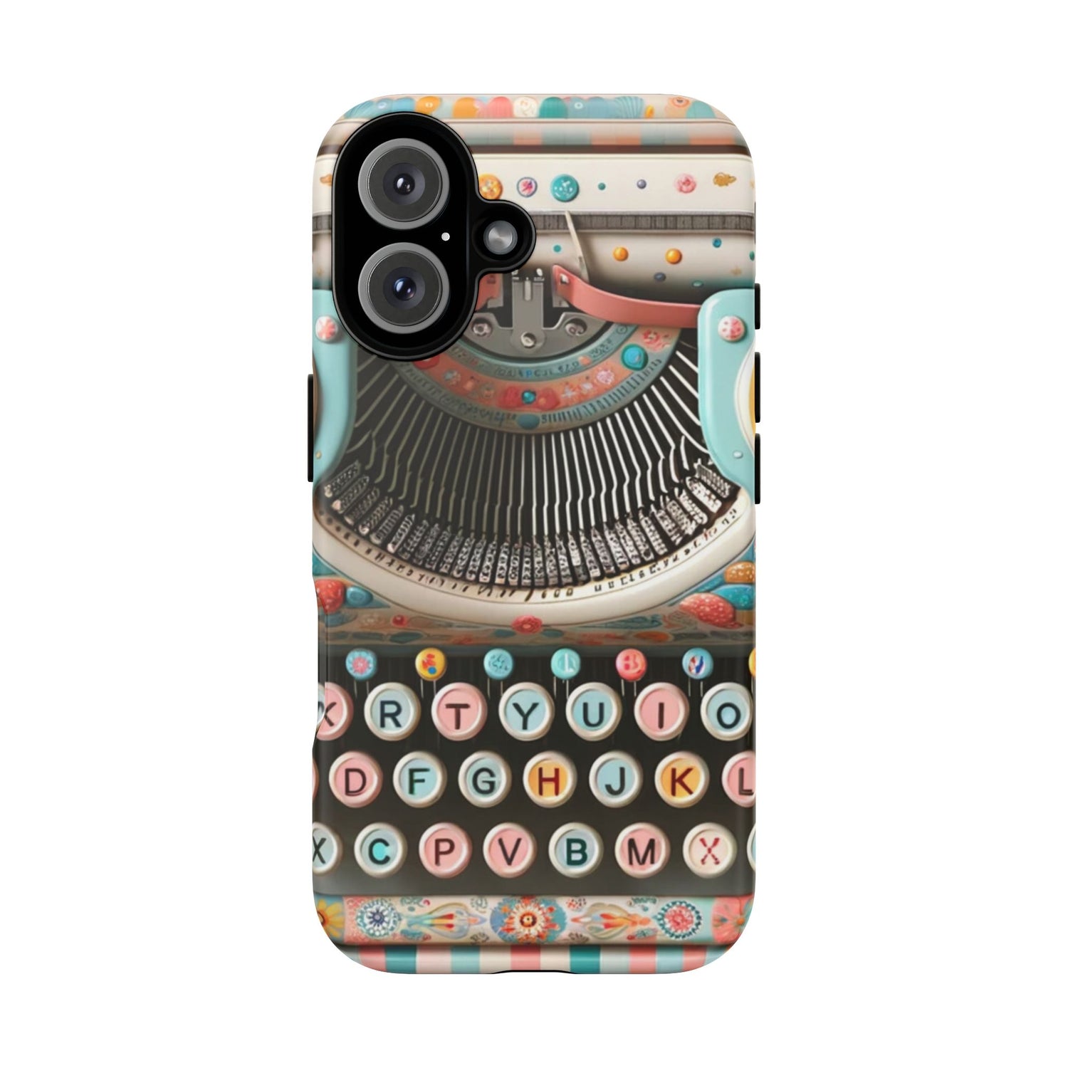 Retro Typewriter Mid Mod Kitschy  Quirky Fun Smart Phone, Tough Cases