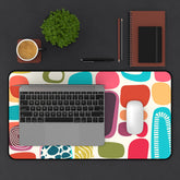 Mid Century Modern Amoeba Designed Geometric Colorful Modern Desk Mat - Mid Century Modern Gal