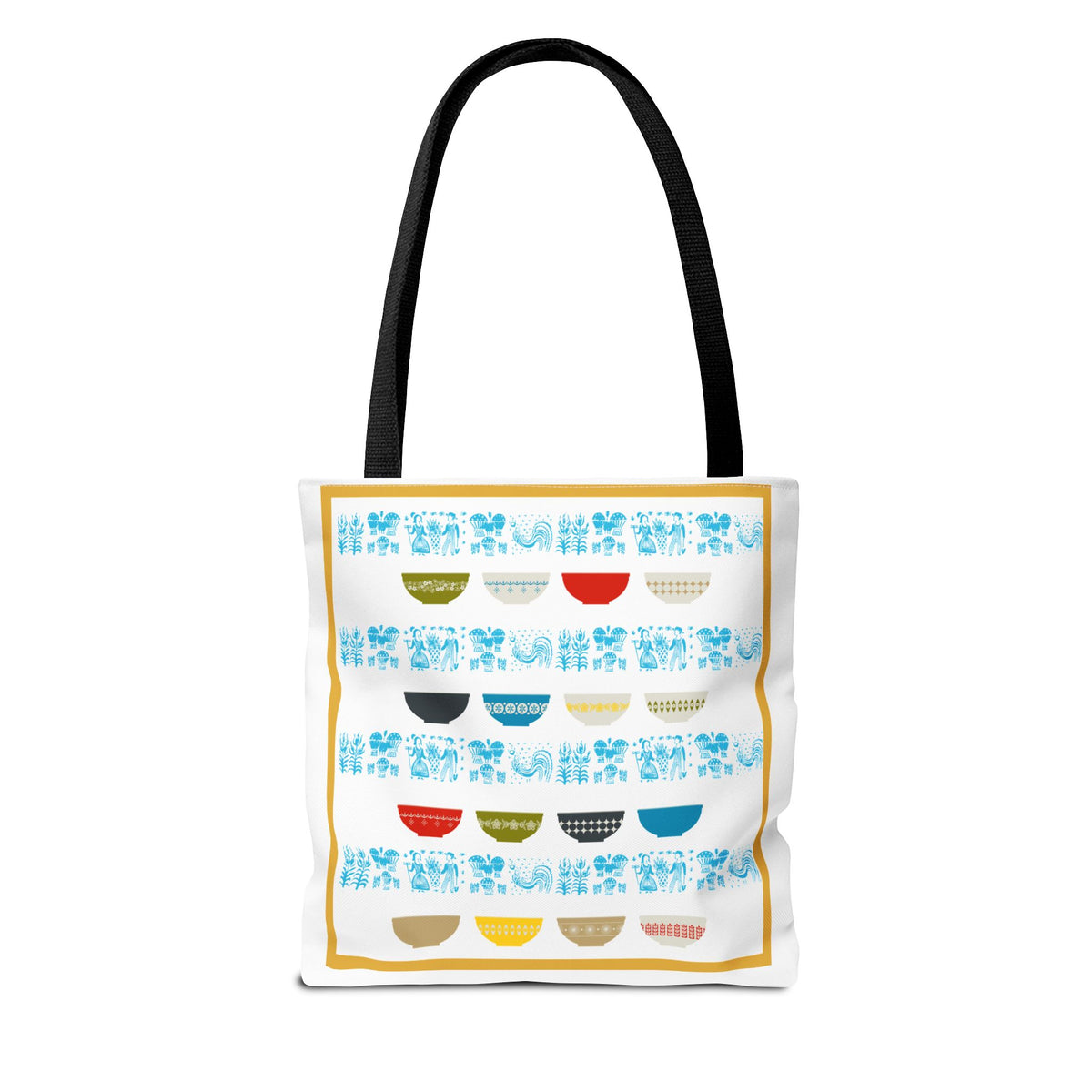 Pyrex Collector, Vintage Pyrex Lover, Kitschy Mod Everyday Tote Bag - Mid Century Modern Gal