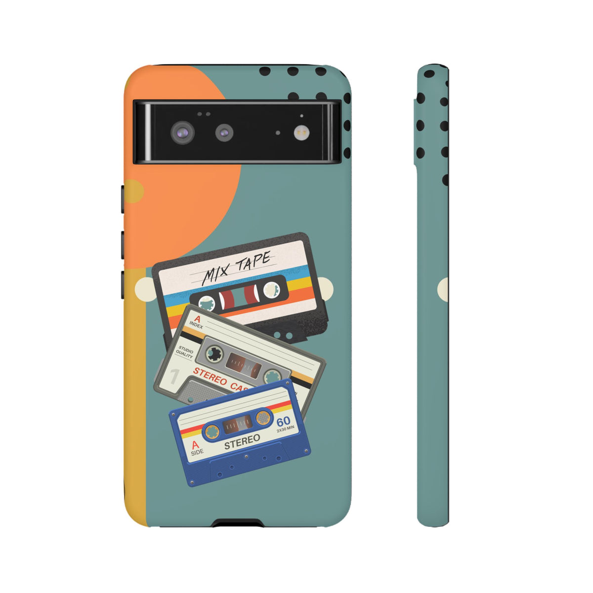 Gen X, Retro Cassettes Mid Mod Smart Phone Tough Cases - Mid Century Modern Gal