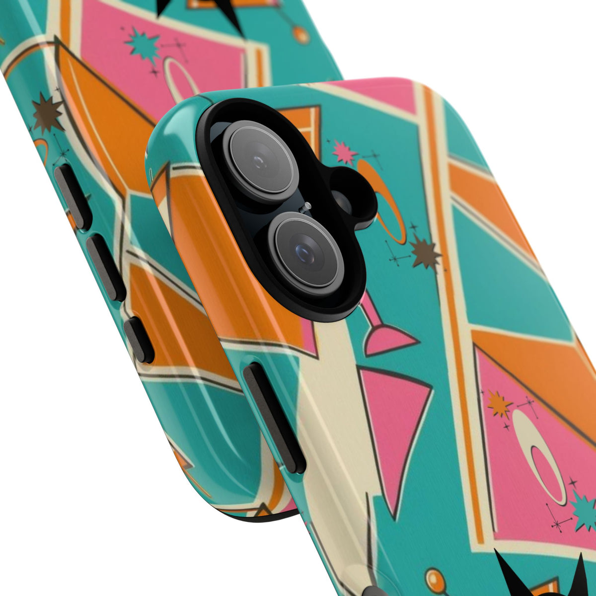 Atomic Cat Mid Mod Retro Cat Phone Case - Tough Cases for Stylish Cat Lovers