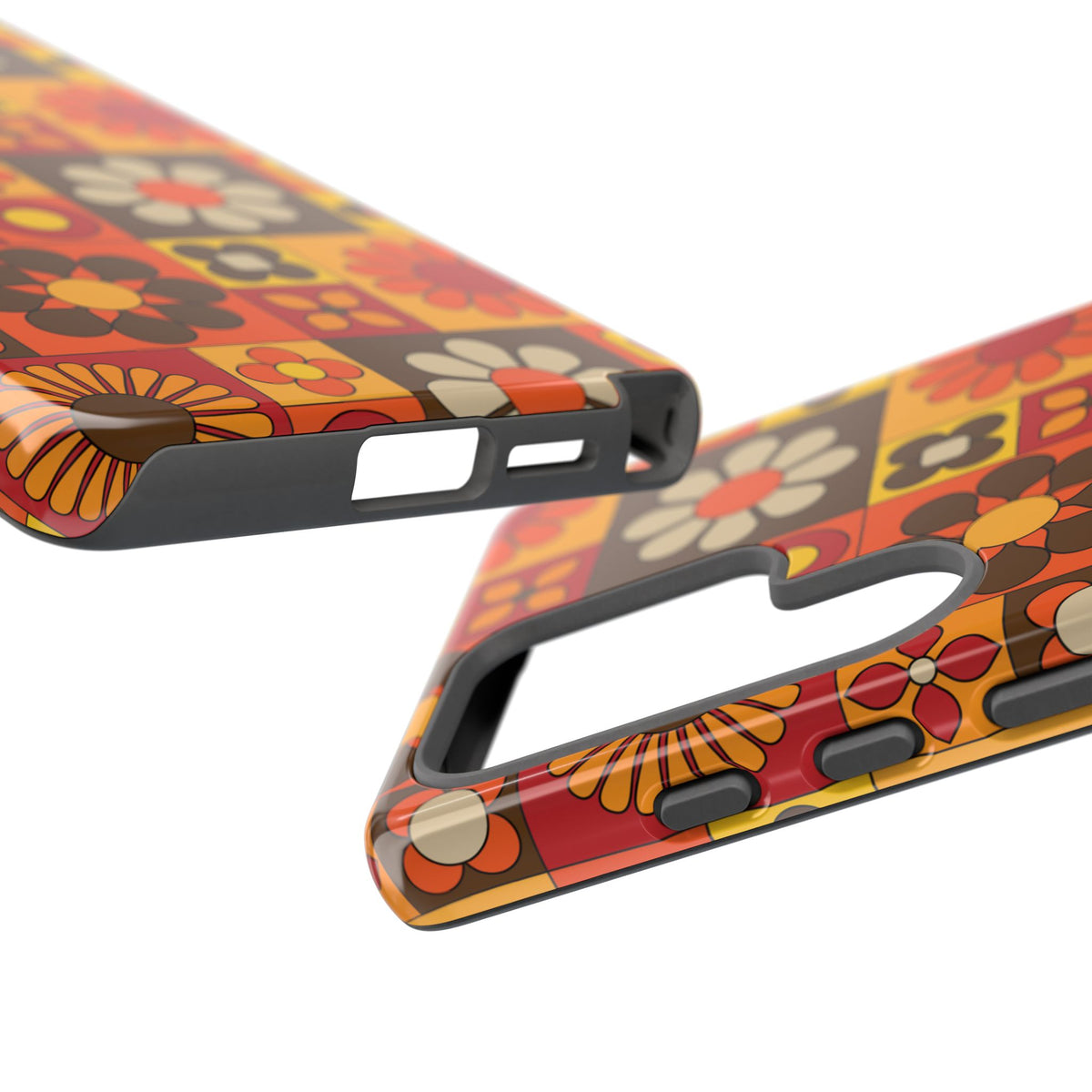 Retro 70s Mid Mod Floral Phone Case | Tough Cases for Flower Lovers