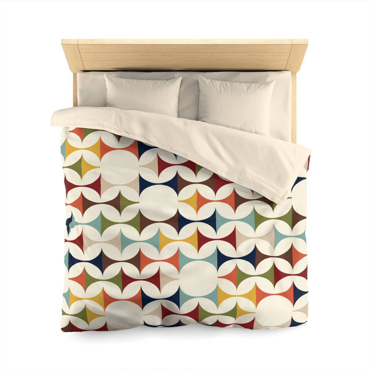 Scandinavian Modern Danish, Mid Century Modern Geometric Duvet Cover - Mid Century Modern Gal