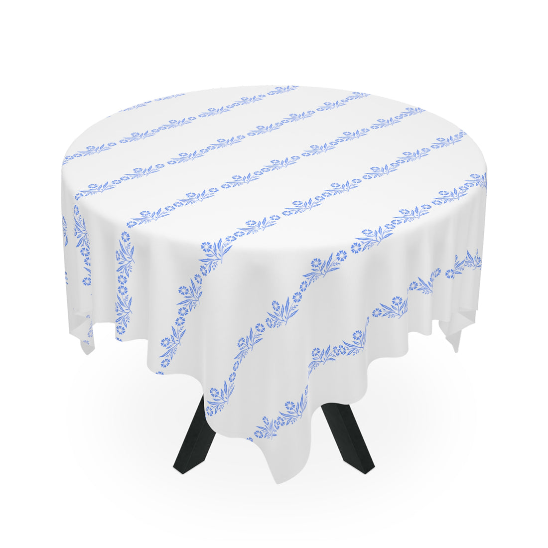 Pyrex Corning Blue Cornflower Mod 50s Tablecloth