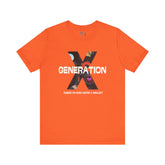 Generation X Retro Tee, Raised On Hose Water And Neglect Unisex Jersey Short Sleeve Tee - Mid Century Modern Gal