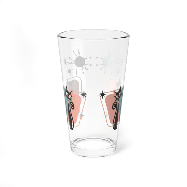 50s Style, Crazy Cat Mom, Atomic Cats, Kitschy Mid Century Modern Cocktail, Mocktail Glass