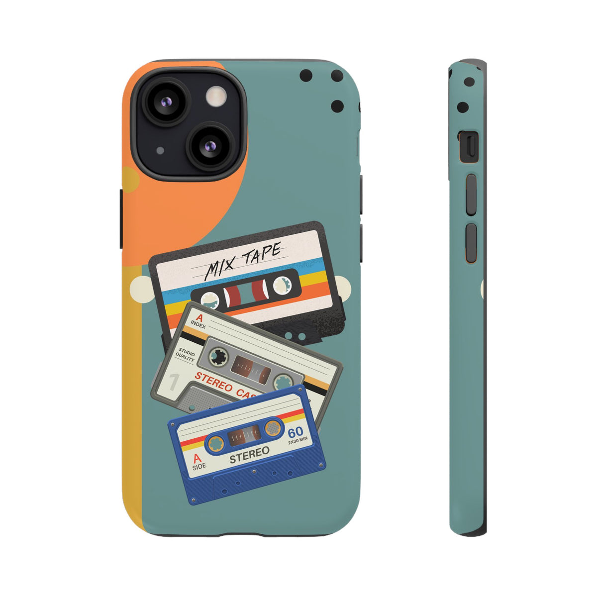 Gen X, Retro Cassettes Mid Mod Smart Phone Tough Cases - Mid Century Modern Gal