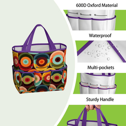 Retro Groovy Mod Space Orb Designed Mid Century Modern Garden Tool Bag