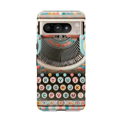 Retro Typewriter Mid Mod Kitschy  Quirky Fun Smart Phone, Tough Cases