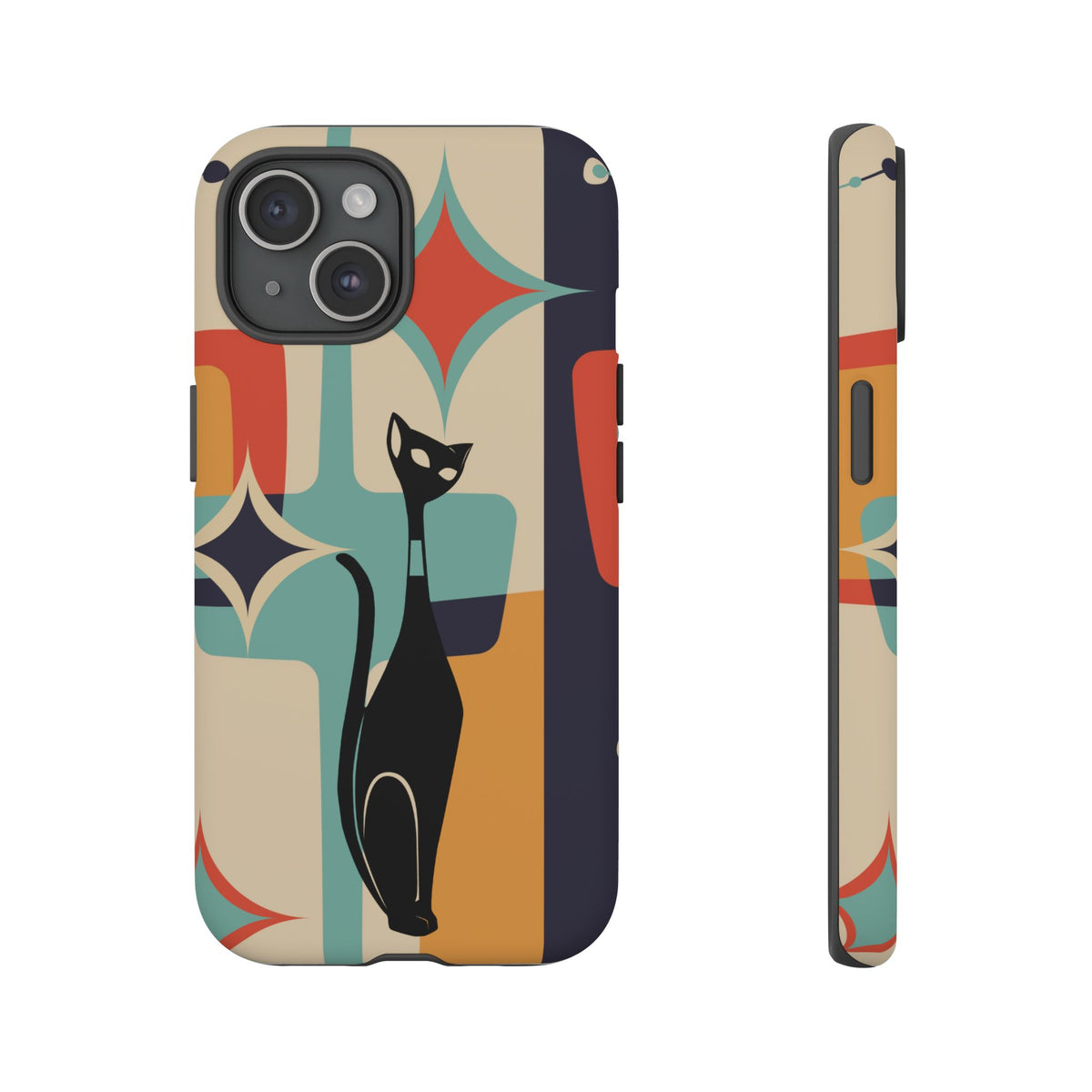 Atomic Cat, Sexton Cat, Mid Mod, Retro Geometric, Starburst Tough Phone Cases