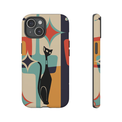 Atomic Cat, Sexton Cat, Mid Mod, Retro Geometric, Starburst Tough Phone Cases